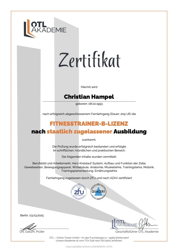 Fitness B-License preview